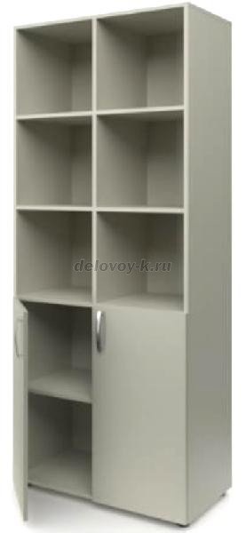 Шкаф для учебных пособий полуоткрытый с ячейками 800*420*1950 рис1