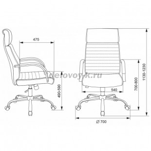 Кресло руководителя Бюрократ T-8010SL рис2