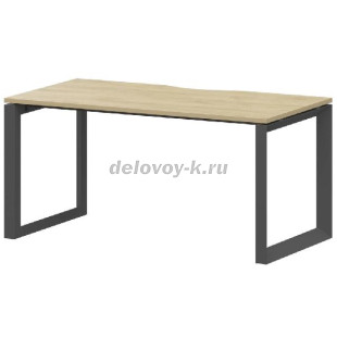 Стол на металлокаркасе НТМП.О-140  1400*730*750мм (Баттл рок/Антрацит) рис1