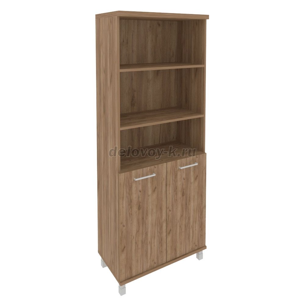 Шкаф высокий широкий (2 низкие двери ЛДСП) KST-1.1 801*432*2060 фото