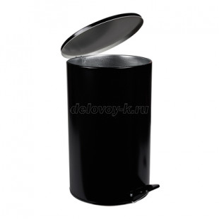 Урна с педалью 20 л (черный, белый, серый) рис1