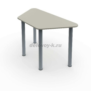 Стол ученический трапеция на круглых опорах ТОЧКА РОСТА 1200*600*760 рис1