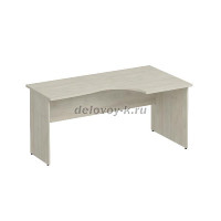 К.123 Стол эргономичный правый 1600-750-900_Орех французский рис1