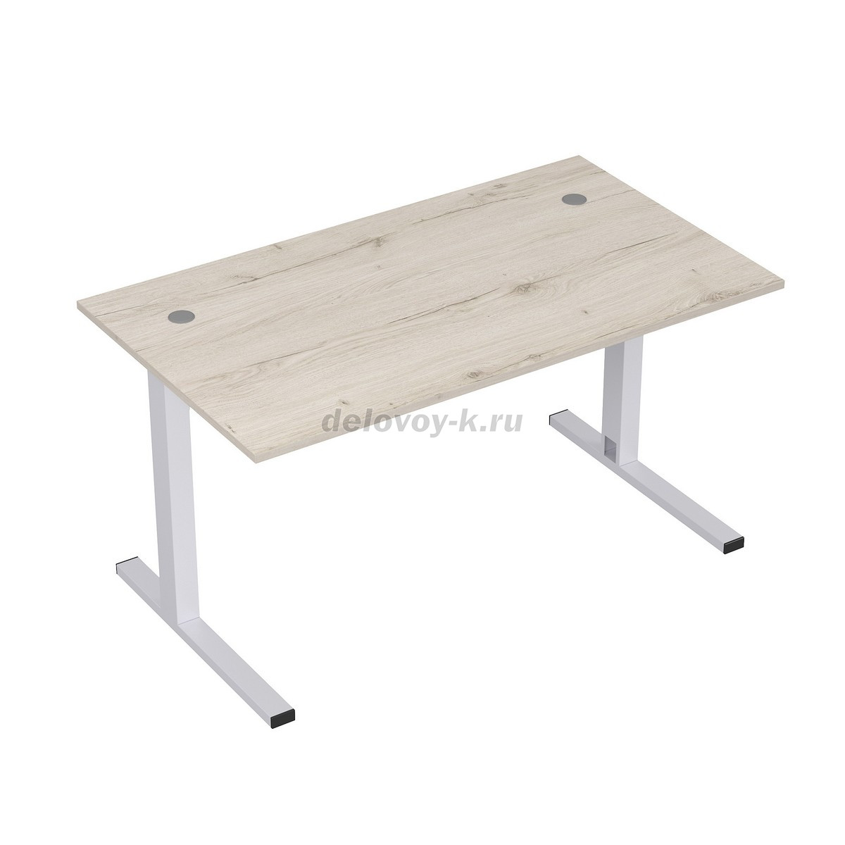 2MLK.089 Стол рабочий прямолинейный на L-опорах с кабель-каналом (1400*800*750) фото