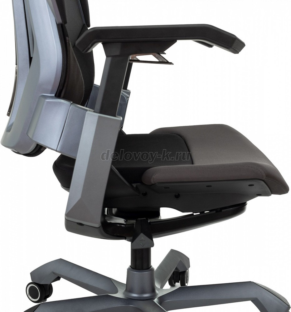 Кресло игровое KNIGHT AERO крестовина пластик серебро фото 3