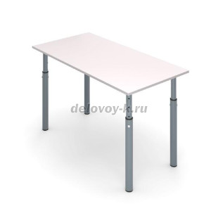 Стол ученический 2-местный на круглых опорах регулируемый ТОЧКА РОСТА 1200*600*580-820 рис1