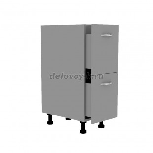 Тумба кухонная с двумя выдвижными ящиками 300*500*720 рис2