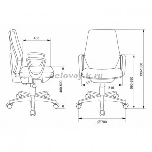 Кресло Бюрократ CH-W545 рис2