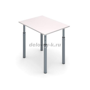 Стол ученический 1-местный на круглых опорах регулируемый ТОЧКА РОСТА 800*600*580-820 рис1