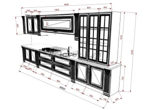 Кухонный гарнитур АЛЕССАНДРИЯ рис2