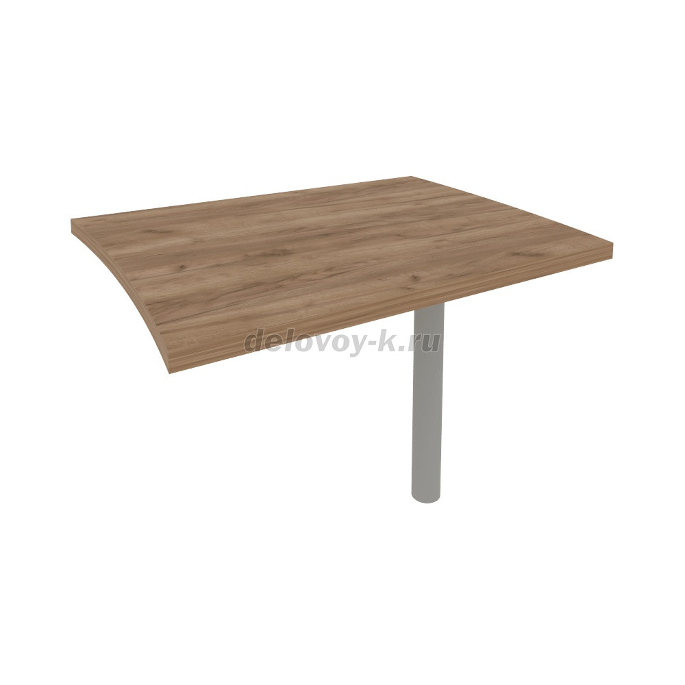 Брифинг-приставка для криволинейного стола KB-3 (опора КО-1 в комплекте) 804*1004*765 фото