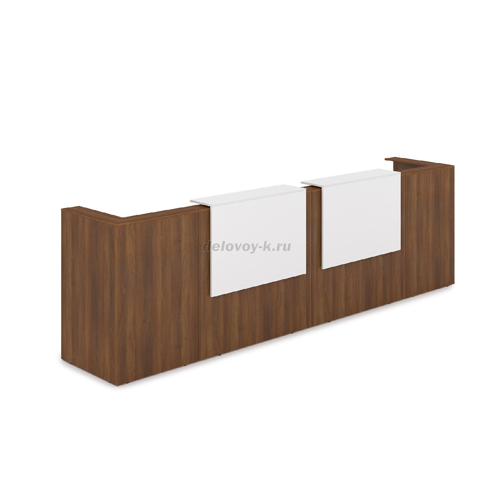 1КР-ДС.202 Комплект Ресепшн с фартуком ЛДСП 3854*761*1161 без подсветки фото
