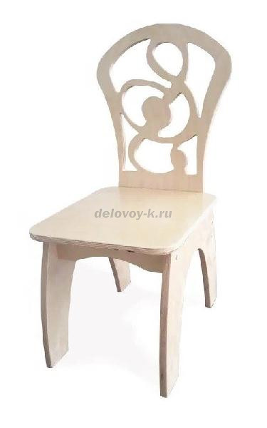 Стул детский нерегулируемый "Скрипичный ключ" жесткий фанера 2 р.г. рис1