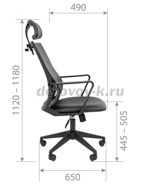 Кресло офисное CHAIRMAN 545 ЭКО экокожа рис3