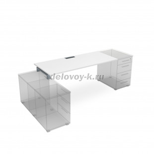 СЛТ.974 Стол рабочий прямолинейный, крепление к тумбам (1600*700*750) рис4