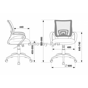 Кресло Бюрократ CH-695N рис2