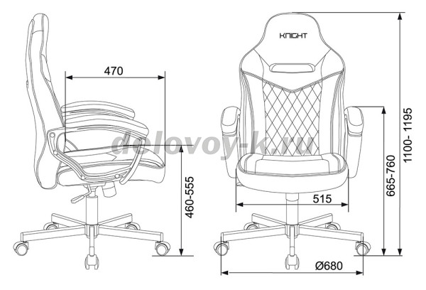 Кресло игровое Zombie VIKING 6 KNIGHT Fabric рис2