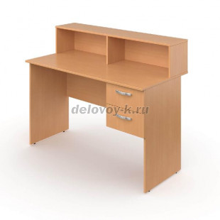 Стол для выдачи книг с тумбой 1200*600*900 мм рис1