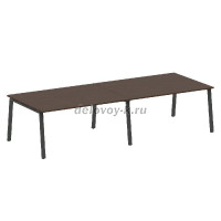 Переговорный стол (2 столешницы) на А-образном мк БА.ПРГ-2.3 рис1