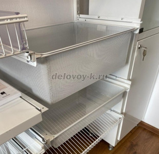 Выдвижная рама для мелкосетчатых корзин 603*410*28мм Титан GS рис2