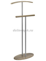 Вешалка костюмная Дэви 2 металлик дуб крымский состаренный_a рис1