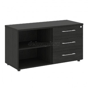 Тумба стационарная 3 ящика + открытая секция 1096*450*580  LT.TS-2 рис1