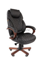 Офисное кресло Chairman 406 Россия PU бежевое|черный|1 рис1