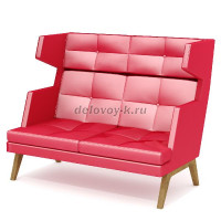 Диван 2-местный высокий Беверли Bev2H рис1