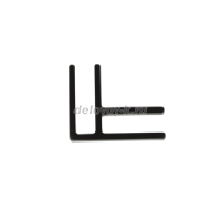 Соединитель L черный, 1 шт. рис1