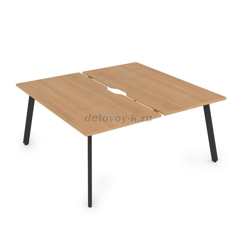10БДВ.274 Стол системы БЕНЧ сдвоенный, на 2 рабочих места (1600*1435*750) фото