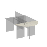 К.207 Приставка к столу без опоры 1235-25-600_Дуб шамони рис1