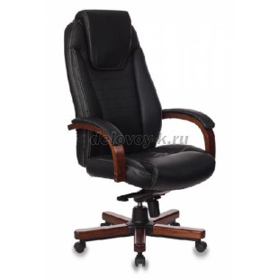 Кресло руководителя Бюрократ T-9923WALNUT кожа рис1