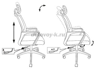 временно недоступен Кресло Бюрократ MC-201-H рис2