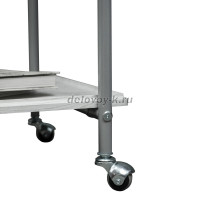 Стол сервировочный Оди металлик белый дуб дымчатый_f1_1000 рис3