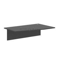 XCT 149-1 R Столешница и царга для письменных столов правая 1400х900х25 рис1