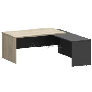 КZР-18 R Стол руководителя с приставкой правый 1800х2000х750 рис1