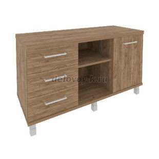 Тумба сервисная (3 ящика + распашной фасад) KTS-1 1190*470*682 рис1