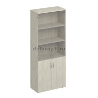 К.379 Шкаф для документов со стеклом 800-2000-380_Дуб шамони рис1