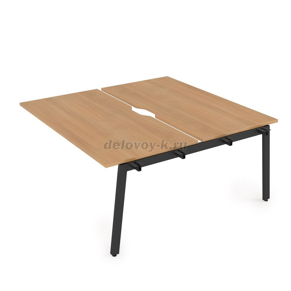 10БДСВ.264 Стол системы БЕНЧ сдвоенный, на 2 рабочих места, средний (1600*1235*750) фото