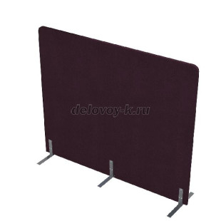 011.МПО.1614 Акустическая мобильная перегородка на стационарных опорах 1600*450*1400 рис1