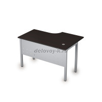 2МК.141 Стол криволинейный лев. (1200-800-750) венге_алюминий матовый рис4