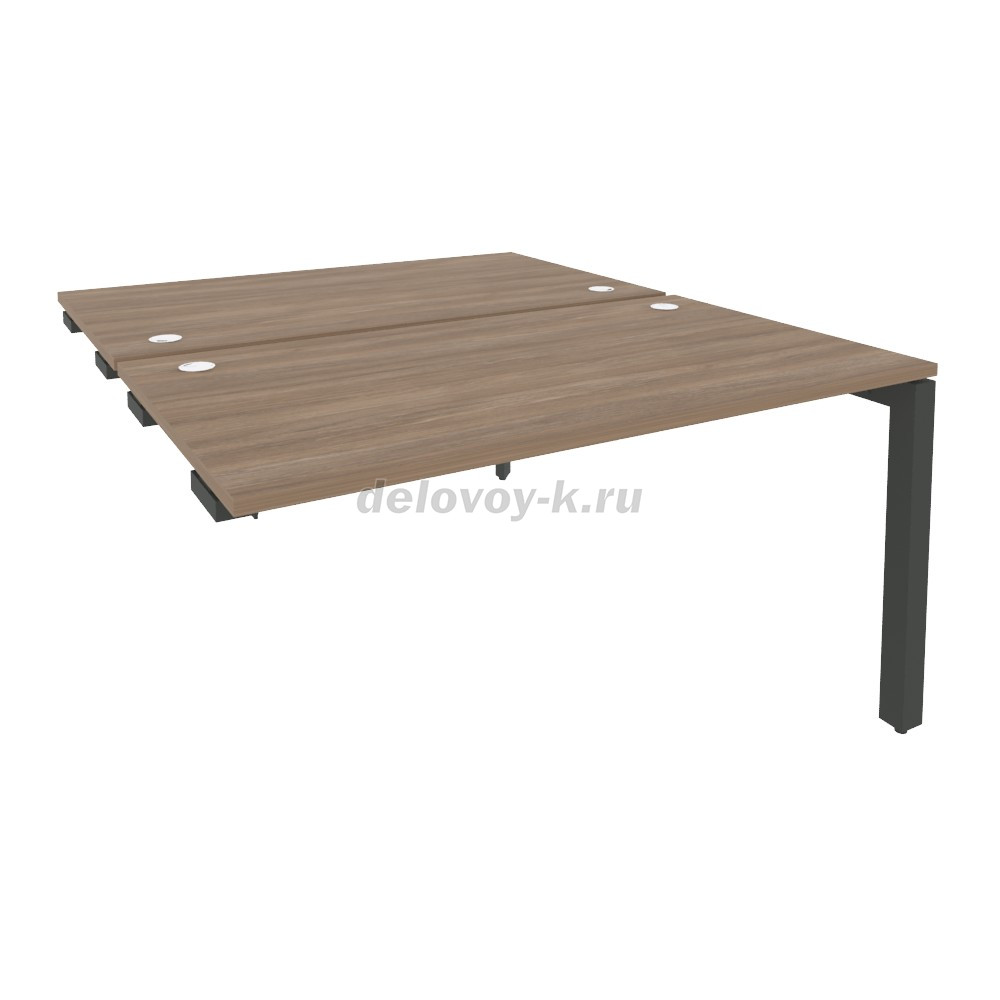 Стол-приставка двойной на П-образном м/к к опорным элементам 1380*1635*750 O.MP-D.SPR-3.8 фото