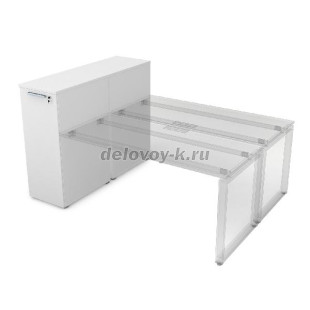 9ТП.002.4 Тумба с выкатной секцией двухсторонняя (1435*450*1150) рис1