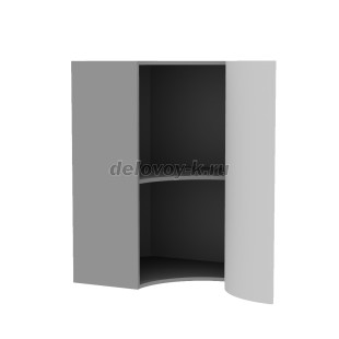 Шкаф кухонный навесной угловой с 1 распашной радиусной дверью (1 полка) 920 650*650*920 рис2