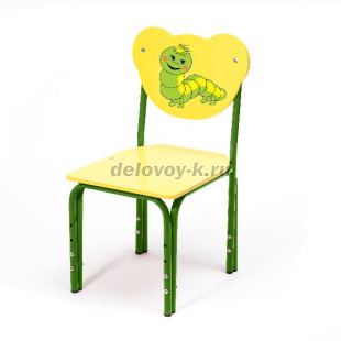 Стул детский регулируемый "Кузя" Гусеница (0-1)  рис1