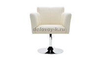 Кресло с подлокотниками на хромир.опоре 