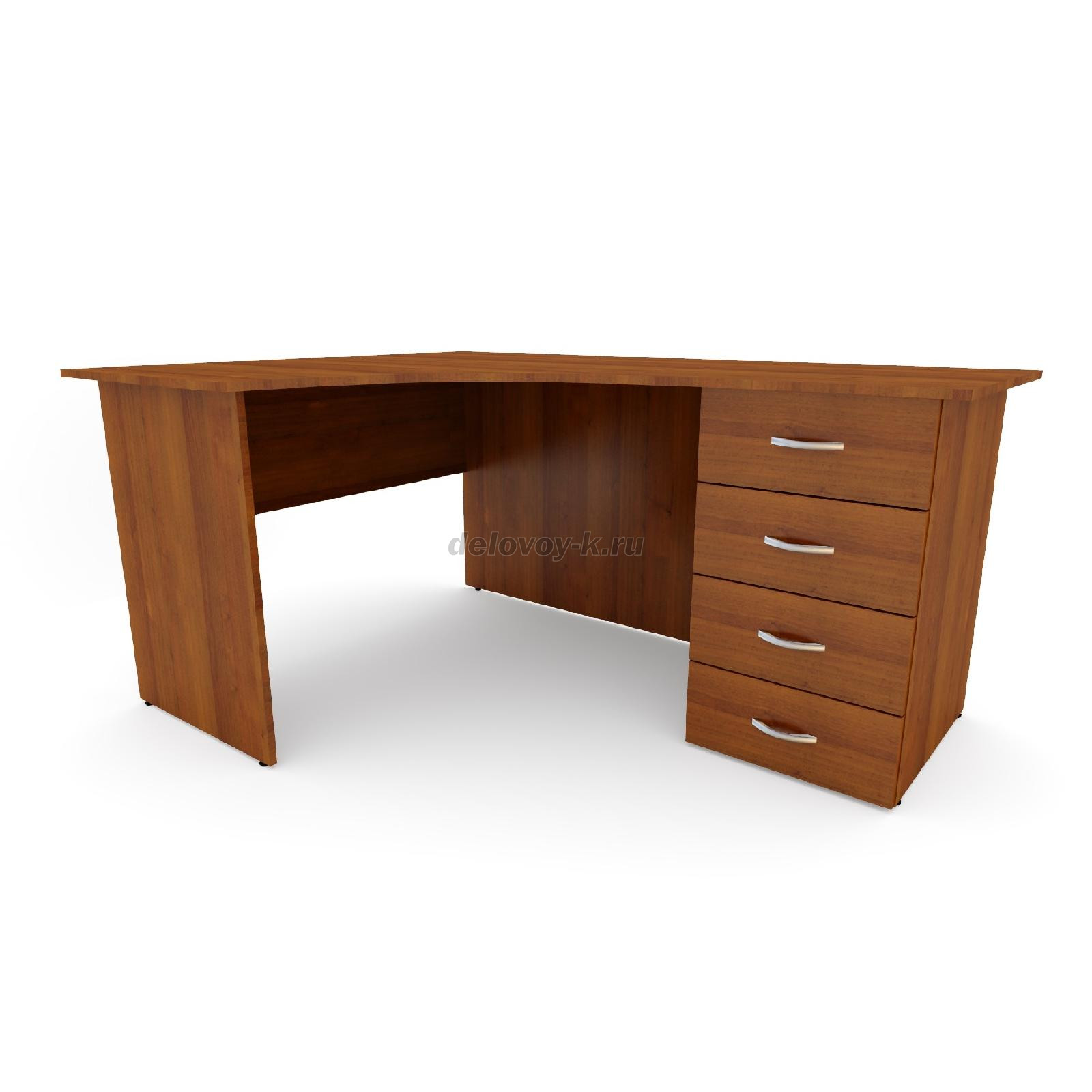 Стол письменный угловой с тумбой ДУ-1.17 пр 1600*1200*750 фото