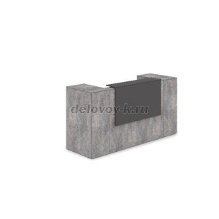 1КРТ-ДС.005.1 Комплект Ресепшн с фартуком ЛДСП 3632*763*1161 с подсветкой рис1