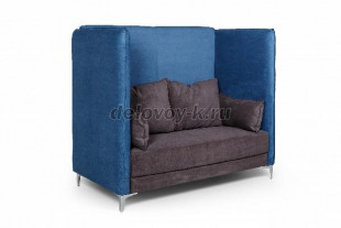 Диван 2-местный высокий ГРАФИТ В рис1