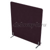 011.МПО.1316 Акустическая мобильная перегородка на стационарных опорах (1350*450*1600)|violet/алюминий матовый